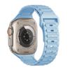 Correa de Silicona de Tres Perlas de un Solo Color Adecuada para Apple Watch 9 10 11 iWatch Ultra Pulsera de Color Sólido de Tres Perlas