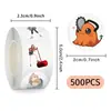 500 Pegatinas/Rollo Chainsaw Man Anime Pegatinas en Rollo Pegatinas para Diario Decoración Transfronteriza Cinta Selladora para Coche Venta al por Mayor