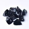 Obsidiana natural piedra en bruto grava grande piedra rodada piedra fragante piedra de aromaterapia pecera maceta partícula grande suministro de origen