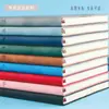 Cuaderno de negocios de PU A5, de cuero suave, de color liso, para reuniones, manual para estudiantes, papelería, impresión de logotipo.
