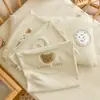 Almofada de Algodão Colorida para Bebê Almofada de Algodão Puro para Recém-Nascido Crianças de Creche Almofada Respirável de Trigo para Sesta de Outono e Inverno
