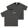Savagebase Marca de Moda de Rua Camiseta Color Block Listrada Gola Redonda Unissex Verão Versátil Casual Manga Curta Camisa de Marinheiro