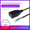 Personalizado USB fêmea para 1.25mm4p linha de terminal MP5 placa-mãe 4G rede carro exibir cabo de alimentação dedicado