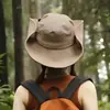 Sombrero de Pescador de Secado Rápido Sombrero para Exteriores Camping Senderismo Sombrero de Escalada con Cordón Sombrero de Vaquero Occidental Sombrero de Escalada de Ala Ancha para Hombre