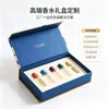 Caja de regalo de perfume personalizada, caja de embalaje para set de fragancias, caja de regalo cosmética y de cuidado personal con tapa abatible, caja de cartón dorada y plateada, con logotipo