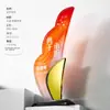 Troféu de Cristal Personalizado Estrela de Cinco Pontas Funcionário Destaque da Empresa Medalha de Honra Souvenir Placa Autorizada Prêmios para Funcionários Aposentados e Novos Funcionários