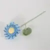 Flores de Lana Transfronterizas Hechas a Mano Flores de Girasol de Lana Terminadas Puestos del Mercado Nocturno Ramilletes Tejidos a Mano Flores de Lana