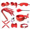 Set Erótico de Cuero Morado y Negro de Felpa de 10 Piezas Alternativo Bondage para Adultos Suministros Juguetes Sexuales Venta al por Mayor Provocación