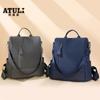 Mochila Antirrobo para Mujer 2025 Nuevo Estilo Casual Mochila de Cuero Suave para Mujer Gran Capacidad Multifuncional Mochila de Viaje Escolar