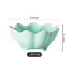 Elegante y sencillo plato de cerámica con forma de loto para casas de té, con nueces, frutas secas y bocadillos; adecuado para uso comercial en salones de té y salas de estar