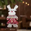 Colgantes de Decoración Navideña Tejido Ultrasónico Adornos para Árbol de Navidad Encantos de Tela de Papá Noel Decoraciones para el Hogar