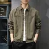 Camisa de Manga Larga Patchwork Nueva para Hombre Primavera 2026, Chaqueta Casual Simple Vintage, Camisa de Corte Holgado