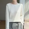 Suéter Casual de Lana Tejida de Terciopelo para Mujer, Nuevo Otoño/Invierno Cálido Cuello Redondo Holgado Adelgazante Manga Larga Suéter Básico