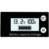 Voltímetro LCD 8-100V Detección de Potencia de Batería de Coche Pantalla Digital Pantalla de Capacidad de Batería de Litio Batería de Plomo-Ácido