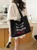 Bolso de Hombro Simple con Estampado de Letras Estilo Coreano para Mujer 2026 Verano Nuevo Bolso Tote de Tela de Nylon de Gran Capacidad de Secado Rápido