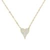 Collar con colgante de circonita cúbica con diseño de celebridades de Internet en plata S925, cadena de clavícula de moda con personalidad para mujer, joyería de comercio electrónico transfronterizo.