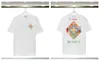 Marca Europeia e Americana da Moda Casablanca Tamanho Plus-Size Manga Curta 2026 Outono/Inverno Casablanca Camiseta Manga Curta Solta