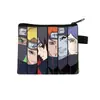 Nuevo y popular monedero de Naruto, linda bolsa de monedas con cremallera de dibujos animados, pequeña bolsa de almacenamiento para estudiantes al por mayor
