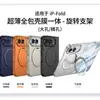 Adecuado para Funda de Teléfono Móvil iPhone Duo, Soporte Magnético Giratorio para Pantalla Plegable de Apple, Cubierta Protectora Transparente Integrada con Carcasa y Película