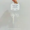 Aretes de Borla con Flor de Perla Francesa para Mujer en Verano, Frescos y de Alta Gama, Aretes Simples y Elegantes, Aretes para Fotos de Vacaciones