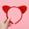 Tiara Fofa de Veludo Preta com Orelhas de Gato e Bordas Largas, Acessório de Cabeça Super Fofo para Adultos, Acessórios de Cabelo para Festas Dançantes de Feriados e Brincadeiras para Mulheres