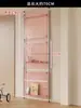 Perchero detrás de la puerta panel de exhibición con clavijas estante estante de almacenamiento de piso perfil de aluminio mampara de pantalla de piso a techo