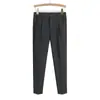 Pantalones de Traje Cropped Ajustados de Tiro Alto para Mujer 2025 Otoño Nueva Moda Versátiles para Chicas Petites de Zanahoria Casual de Moda