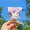 Ramo de Souvenir Transfronterizo Hilo de Tejer Pompon Pequeño Flores Ramo Girasoles Flores Artificiales