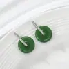 Brincos de Argola em Prata de Lei S925 com Fecho de Segurança em U Torcido para Mulheres 2025 Design de Nicho Simples e Fashionável Acessórios de Brinco com Fecho de Orelha