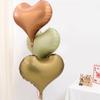 Globo de Película de Aluminio con Forma de Corazón de Melocotón de 22 Pulgadas Esmerilado de San Valentín Boda Fiesta de Cumpleaños Bola Flotante de Amor con Forma de Corazón