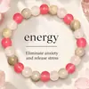 Xiyin tk pulsera explosiva transfronteriza de piedra natural ojo de tigre cuarzo rosa piedra Shoushan pulsera elástica de cuentas hecha a mano al por mayor