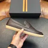 Mocasines de cuero genuino con patrón de lichi de capa superior para hombre, ZEG zapatos slip-on de suela blanda, Suministro transfronterizo europeo y americano