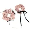 Diadema de Lazo de Lunares Rosas de Estilo Suave para Niñas, Diadema para Moño, Diadema para Cola de Caballo, Accesorio para el Cabello