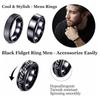 Traje de moda europea y americana para hombre 2024 joyería anillo de acero de titanio punk retro cuadrado para hombre 14 mm moda para estudiantes para hombre al por mayor