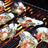 Prato de Churrasco Atacado Prato de Ostras Prato para Molho de Soja e Temperos Prato de Ostras de Aço Inoxidável Prato de Caramujo Prato para Cozinhar Ostras no Vapor Prato de Ostras