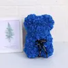 Oso de Rosa Inmortal para el Día de San Valentín para Novia 25cm Oso de Espuma Caja de Regalo Regalo de Navidad Oso para Abrazar
