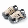 Sandalias infantiles de EVA nuevas de verano, sandalias para niñas de suela blanda con velcro para niños mayores, zapatos para niños pequeños, sandalias de playa para bebés