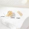 Zhongxing Micro-incrustado Zircón Oro 14K Collar de Perlas Pulsera Hebilla de Conexión Hebilla Hebilla Hebilla Accesorios DIY Hechos a Mano