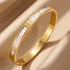 Pulsera de Acero de Titanio de Gama Alta con Perla Blanca para Mujer Incrustada con Diamantes Pulsera de Personalidad Simple Diseño de Nicho Pulsera de Acero Inoxidable