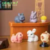 Decoraciones de paisaje en miniatura, adorables y creativas: lindas figuritas de conejitos, accesorios DIY para casa de muñecas y adornos de escritorio en miniatura