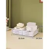 Soporte de Escritorio para Libros Acrílico Transparente Estante de Almacenamiento para Libros de Texto Estudiante Escritorio Estante Organizador de Almacenamiento de Archivos