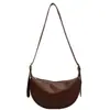 Bolso de Mujer a la Moda, Nuevo Estilo Vintage con un Toque de Lujo, Bolso de Hombro Tipo Dumpling de Nicho de Moda, Bolso Versátil de Cuero Suave para Hombro y Cruzado