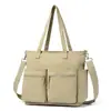 La popular bolsa tote grande de múltiples bolsillos de este año, bolsa casual de nailon, súper gran capacidad, para hombro, axila, mano, bandolera, bolsa de mujer