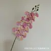 Orquídea Phalaenopsis 3D, Blanca, 9 Flores, Flor Artificial con Toque Real, Adecuada para Decoración de Bodas, Decoración de Hoteles, Pétalos al por Mayor para Decoración