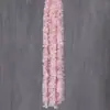 1m Guirnalda de Orquídeas Artificiales Boda Flor Artificial Glicina Hortensia Tira Decoración Techo Salón de Bodas Flor de Orquídea