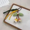 Colgante de Tela Hecho a Mano Estilo Coreano Dibujos Animados Estilo Ins Muñeca de Planta Linda Llavero Encanto para Bolso Femenino