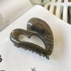 Horquilla Europea y Americana Nuevo Amor Hebilla de Mariposa Engrosada Parte Trasera de la Cabeza Corazón Pinza de Agarre Combinable Elegante Sencilla Accesorios para el Cabello Pinza de Tiburón