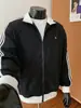 Sudadera Cárdigan con Bloques de Color y Cuello Alto para Hombre, Estilo Primavera, Textura Gruesa, Textura de Raya Vertical, Chaqueta Deportiva Holgada Casual