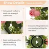 6 Nuevos Productos Transfronterizos: Corona de Portavelas de Flores de Rosa Artificial, Decoración de Primavera, Arreglo de Mesa de Boda, Portavelas Artificial