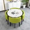 Juego Simple de Mesa y Sillas para Recepción, Mesa de Negociación, Mesa y Sillas para Recepción de Tienda de Uso Comercial, Mesa Redonda Pequeña para Oficina y Ocio